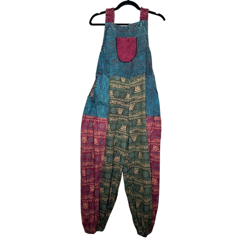 Kathmandu Patchwork Romper Harem Overalls One Siz… - image 1